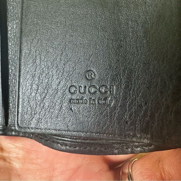 Gucci Guccissima Key Case Holder Leather Black - Picture 8 of 11